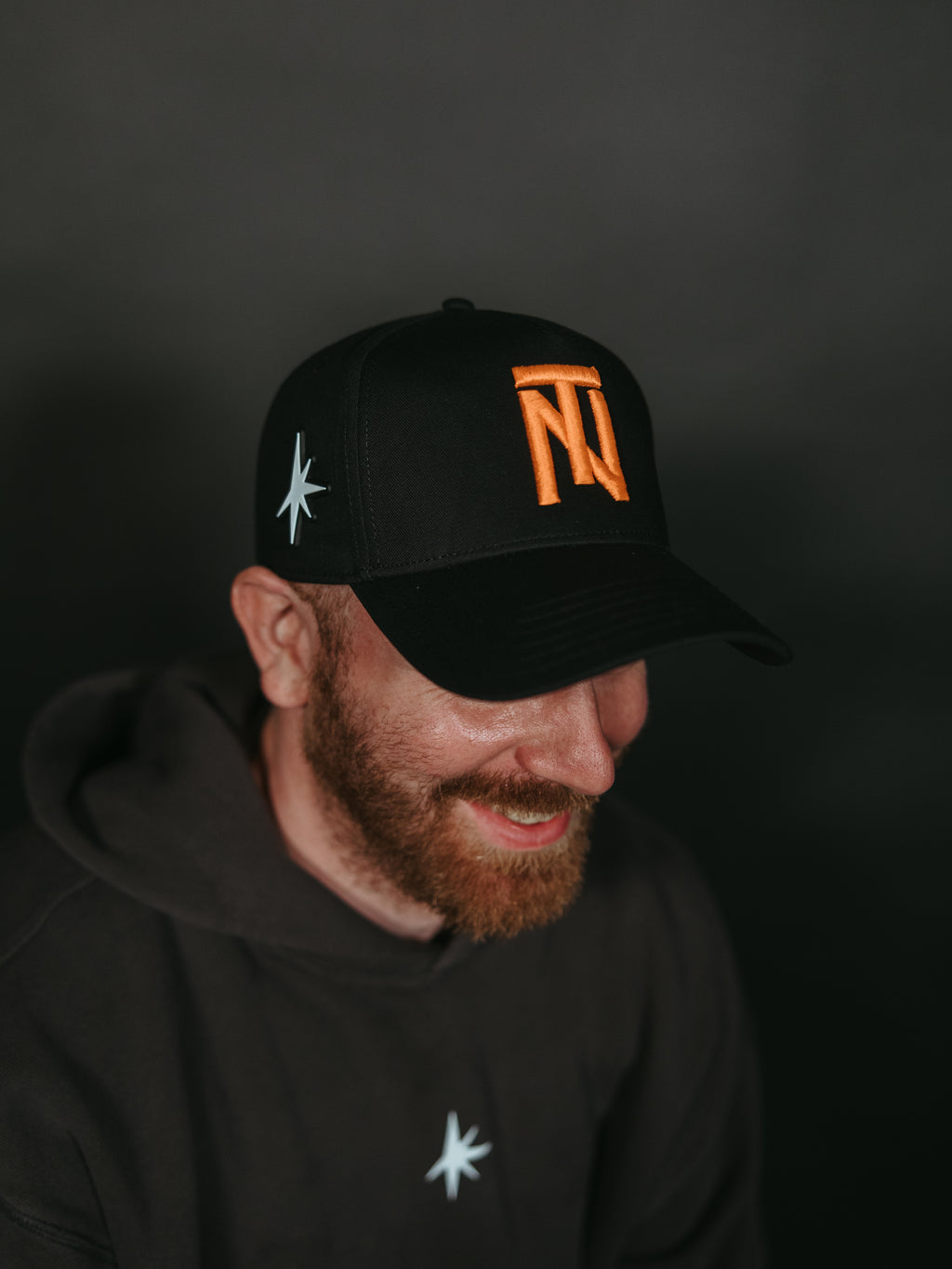 TN logo snapback Hat - Orange Stitch