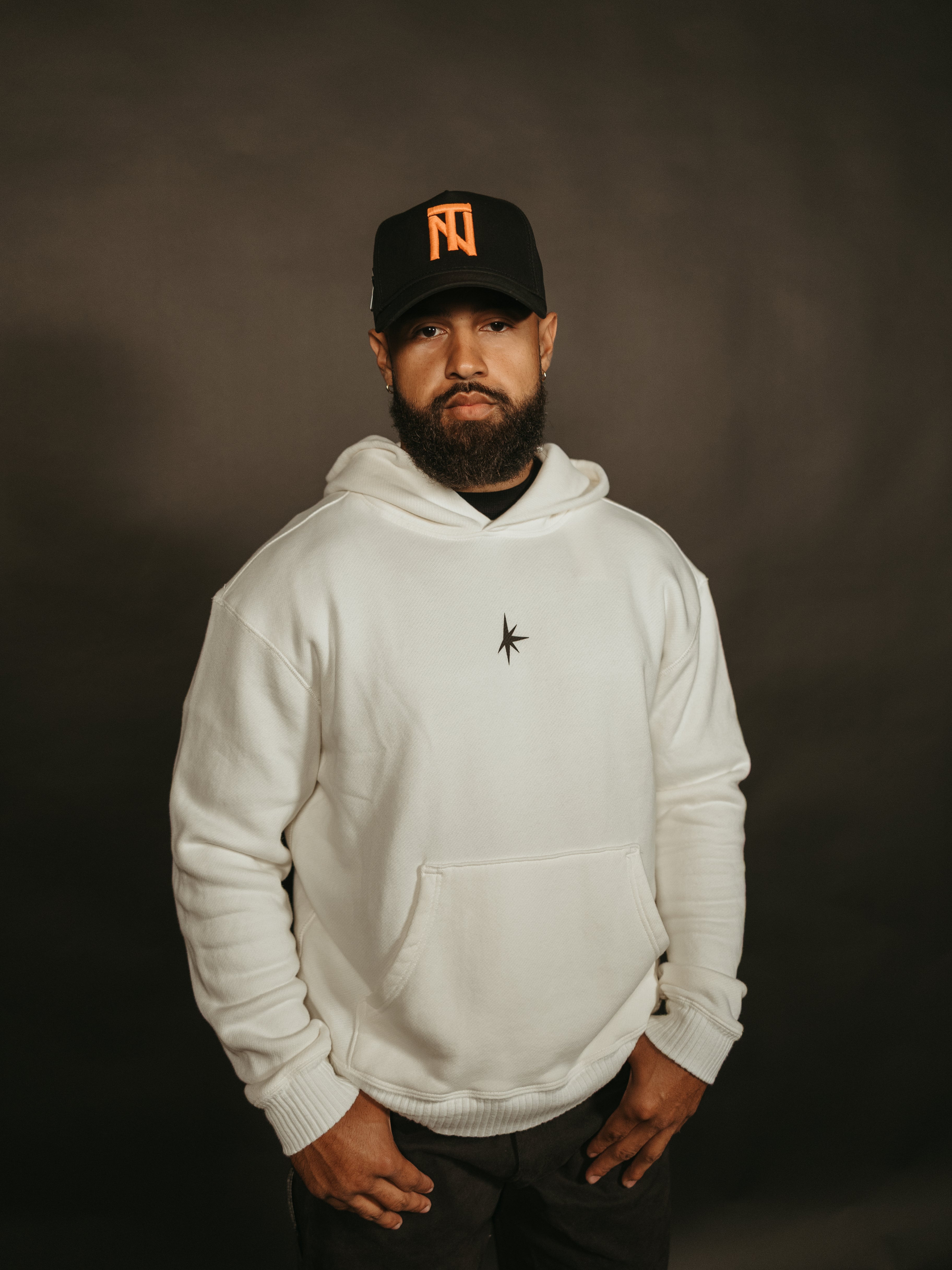 TN logo snapback Hat - Orange Stitch